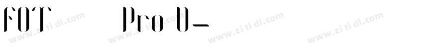 FOT ハミング Pro D字体转换